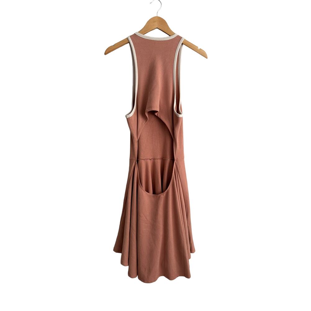 Anthropologie Daily Practice Cotton Sporty Fit and Flare Back Cutout Dress Large - Picture 6 of 7